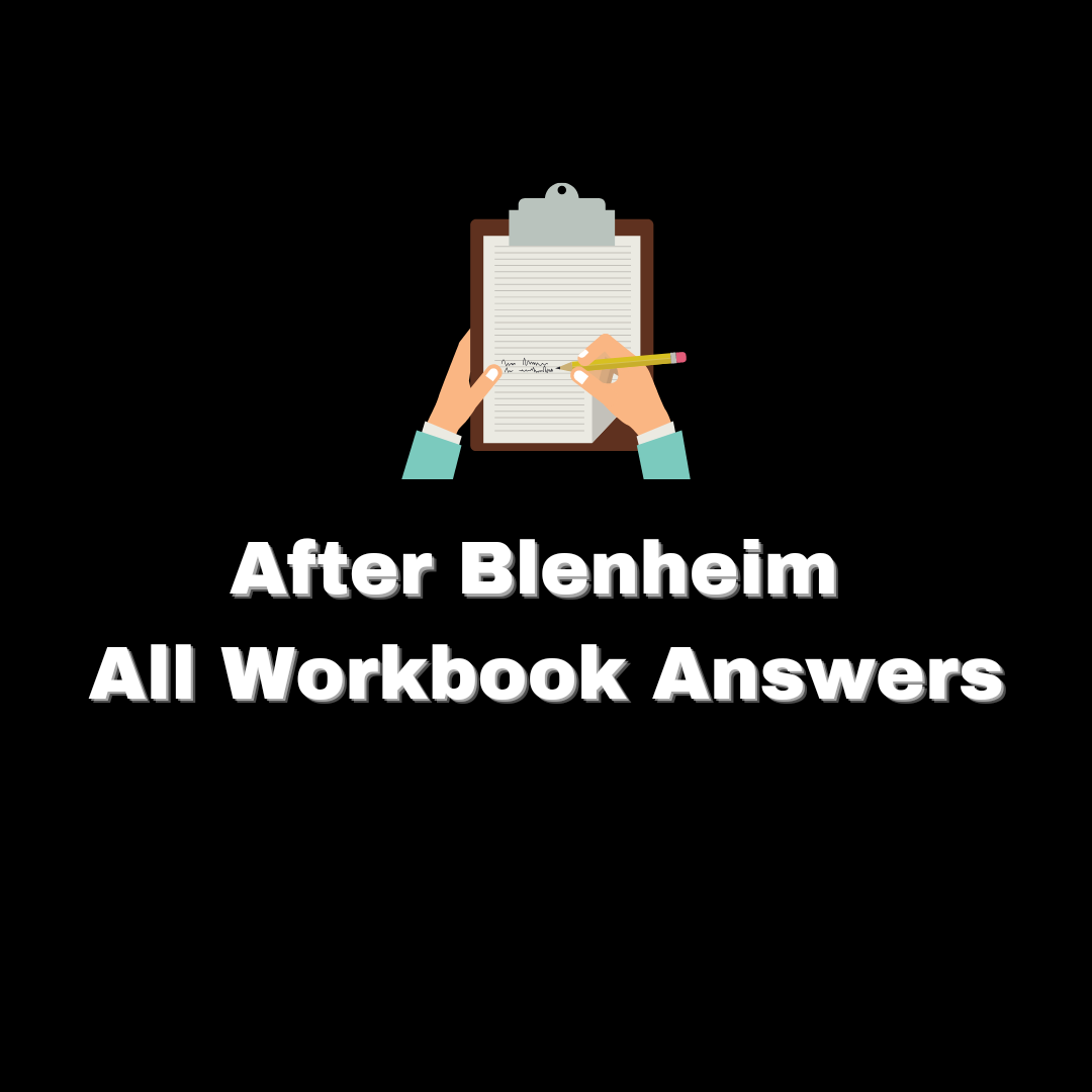 After Blenheim All Treasure Trove Workbook Answers