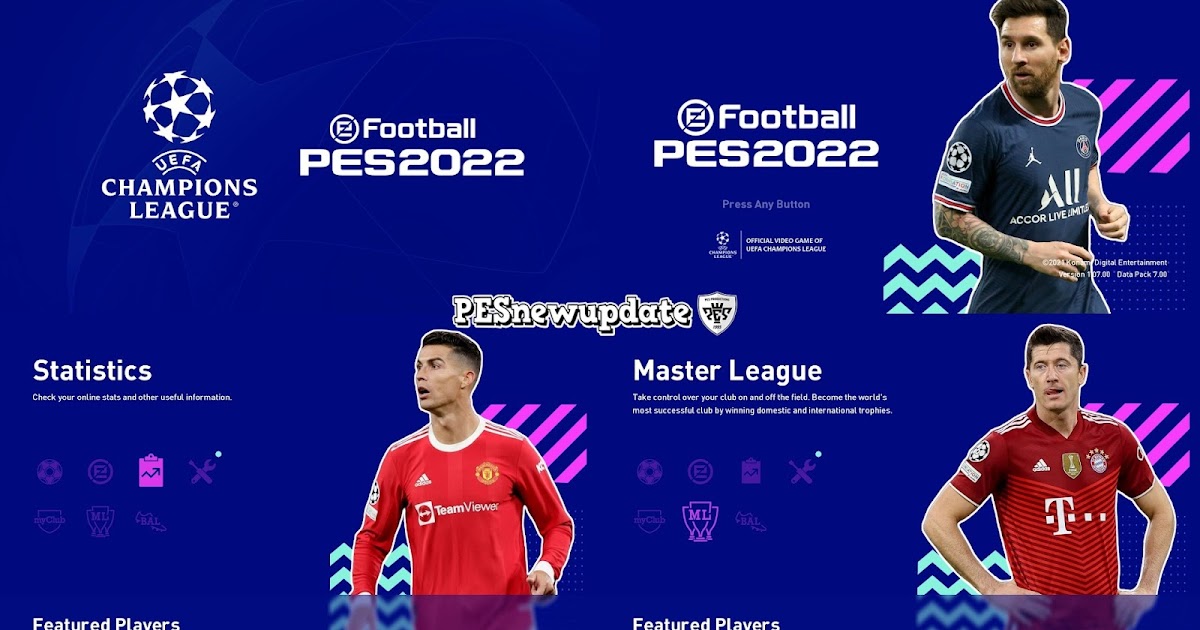 PES 2022 Season Update Concept Menu for PES 2021 by PESNewupdate ~