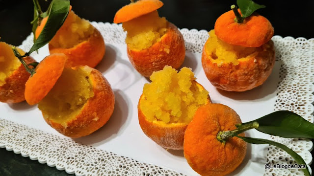 Les mandarines givrées, un dessert rafraichissant