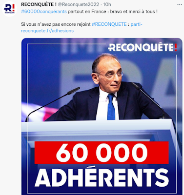 Reconquête ! et ses 60 000 adhérents