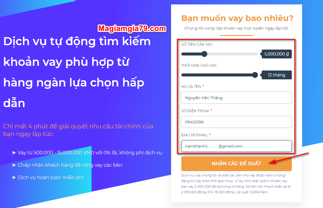 Vay online vay tiện lợi