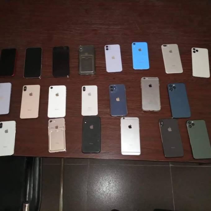 Security Operatives Raid Criminal Hideouts In Ibadan, Recover 23 Stolen iPhones