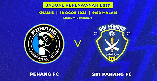 Live Streaming Penang vs Pahang 18.8.2022