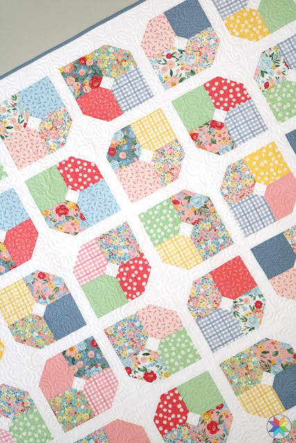 Make Believe quilt pattern by Andy Knowlton of A Bright Corner - precut friendly pattern in five sizes - great for layer cakes, charm packs, and fat quarters