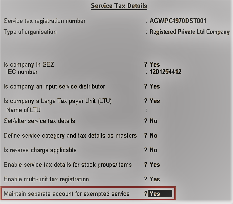 tally gst notes