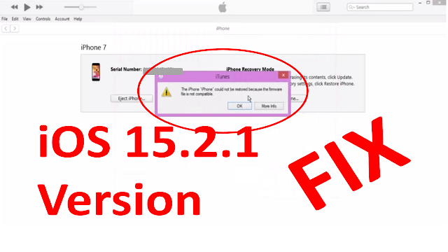 To Restore 15.2.1  Download Latest iTunes