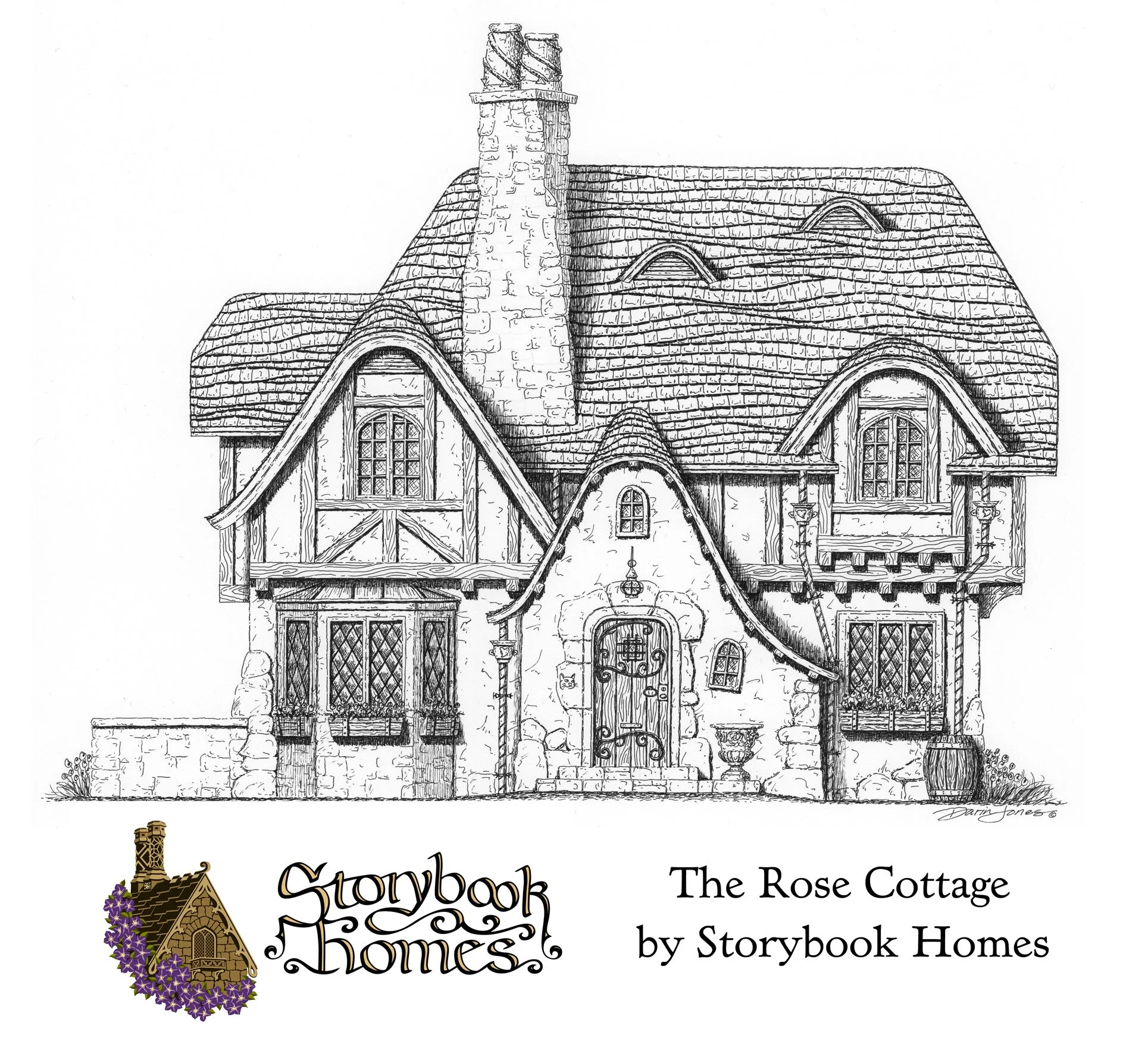 The Rose Cottage, designed by Storybook Homes in the Truly Timeless Collection. | Storybook ...