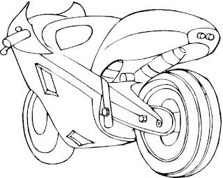 motorbike coloring pages