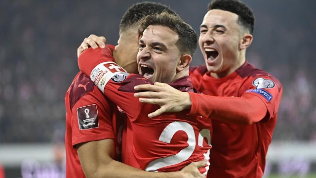 سويسرا تتغلب على بلغاريا برباعية وتبلغ كأس العالم 2022