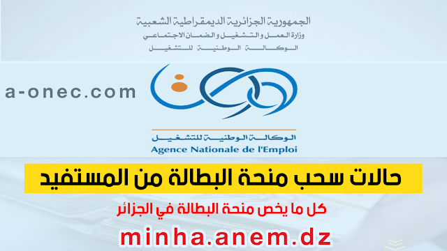 أهم 3 حلات لسحب منحة البطالة 2022 minha.anem.dz