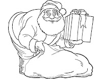 Santa coloring page