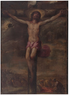 Christ crucified XVII century. Oil on canvas