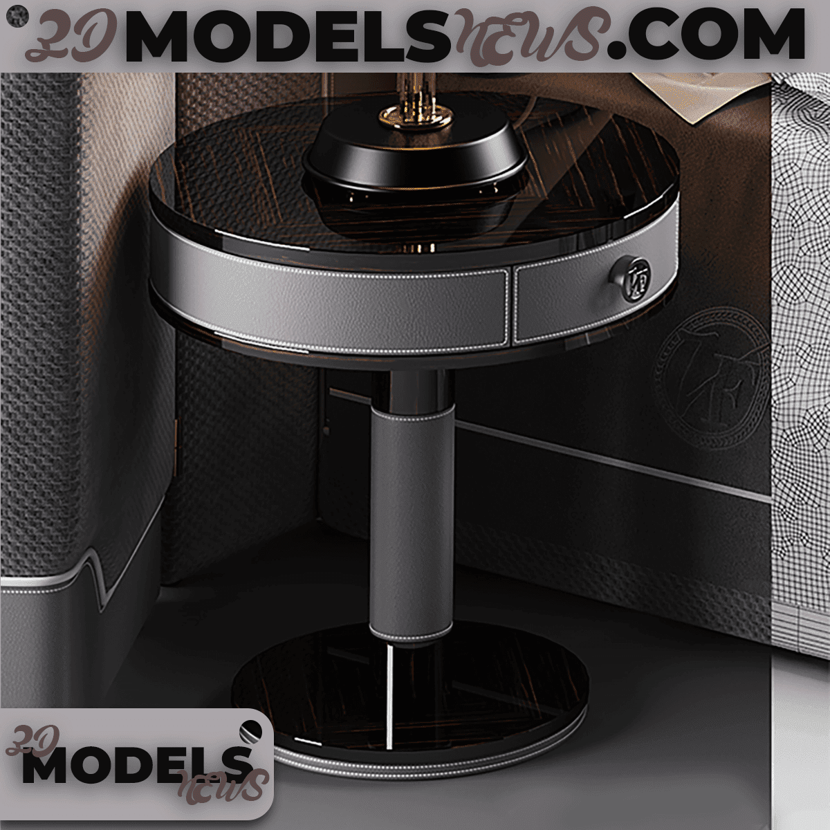 Modern bed model for lovers of black color 5