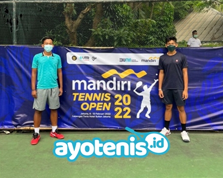 Mandiri Tennis Open: Tumbangkan Unggulan 4, Sulthan/Mazza Melaju ke Perempatfinal