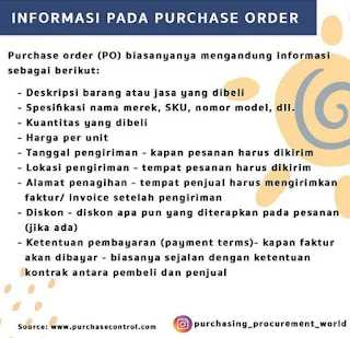 Langkah - Langkah untuk Proses Purchase Order