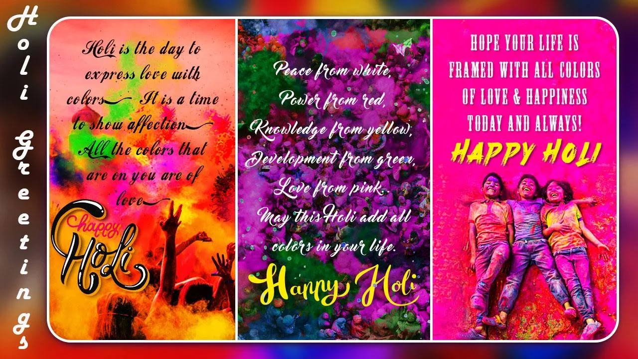 Holi 2022 Date | Photo Frame | Wishes | Greeting | Status