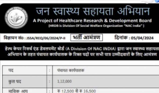 10th Pass Govt Jobs: पंचायत कार्यपालक 1 लाख 12 हजार पदों पर भर्ती 