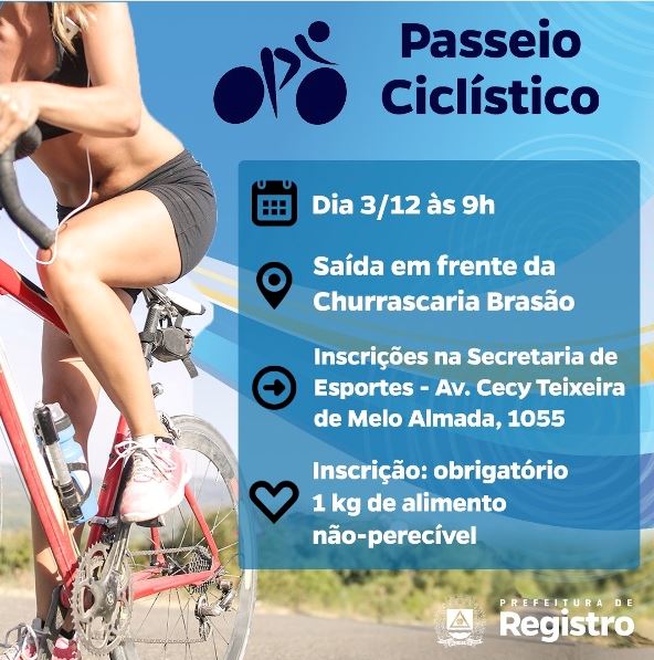 Vem aí o Passeio Ciclístico em Registro-SP