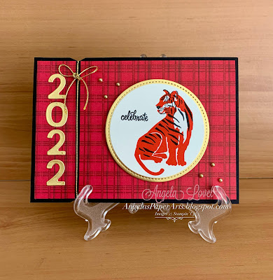 Angela's PaperArts: Lunar New Year Stampin Up Wild Cats Year of the Tiger card