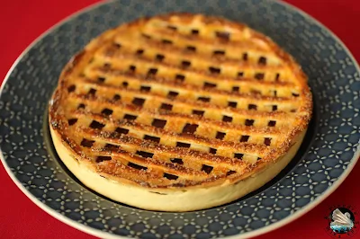 Tarte à la crème de fruits rouges