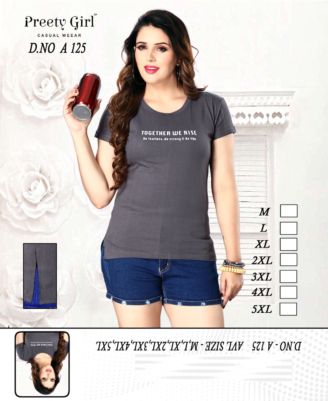 Preety Girl Design No A 125 Women Tshirt Catalog Lowest Price