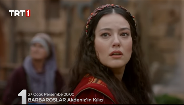مسلسل بربروس الحلقة 16 السادسة مترجمة على قناة تي ار تي التركية شاشة كاملة HD موقع النور.انهيار ايزابيلا فور وفاة عروج