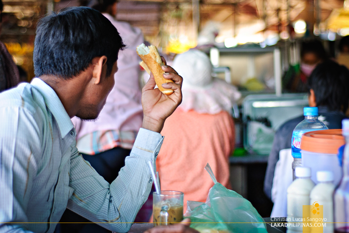 Locals Having Breakfast at Leu Market in Siem Reap