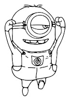 The minions coloring page