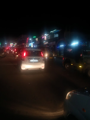 Anachal main road at night.