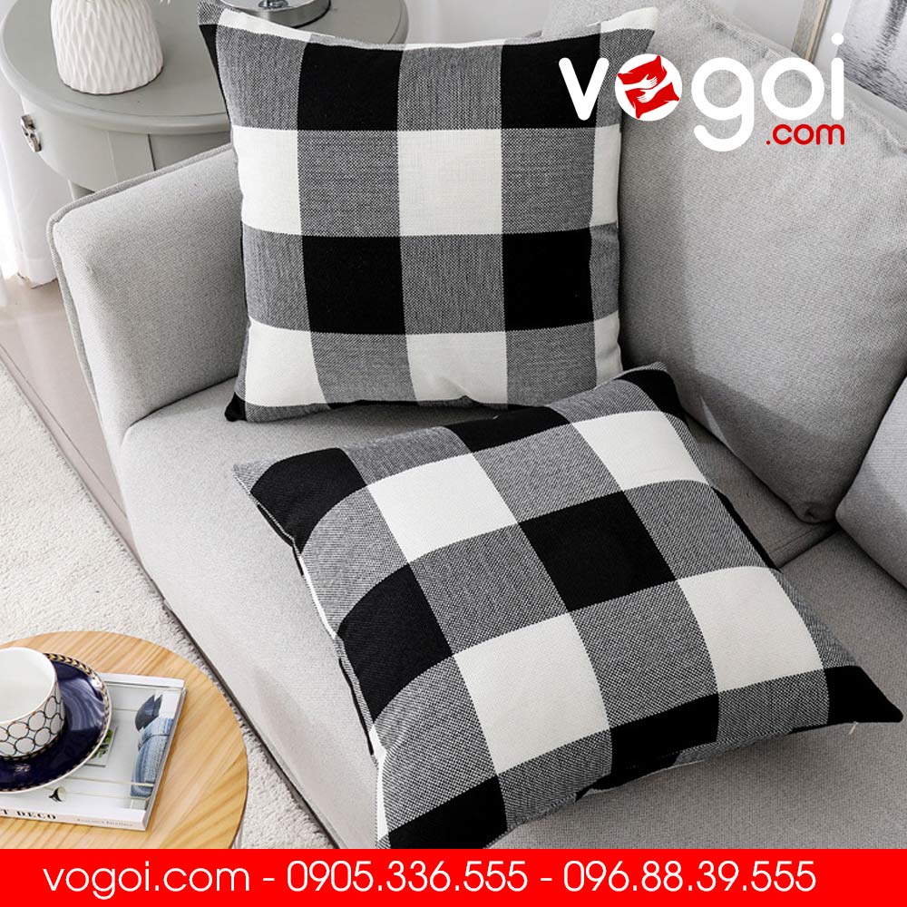 Vỏ gối sofa, gối trang trí phòng khách