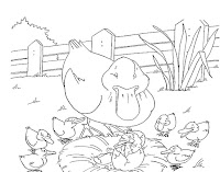The Ugly Duckling coloring sheets