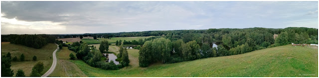 Panorama z wieży widokowej na Górze Lemana w Piasznie