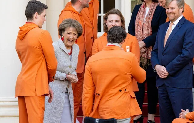 King Willem-Alexander and Princess Margriet held a reception at Noordeinde Palace