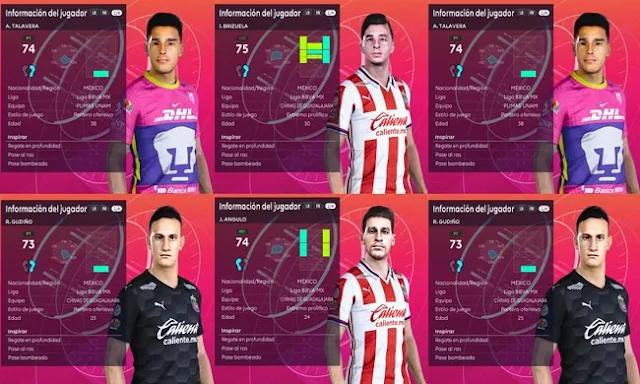 Mini Facepack Liga BBVA MX For eFootball PES 2021