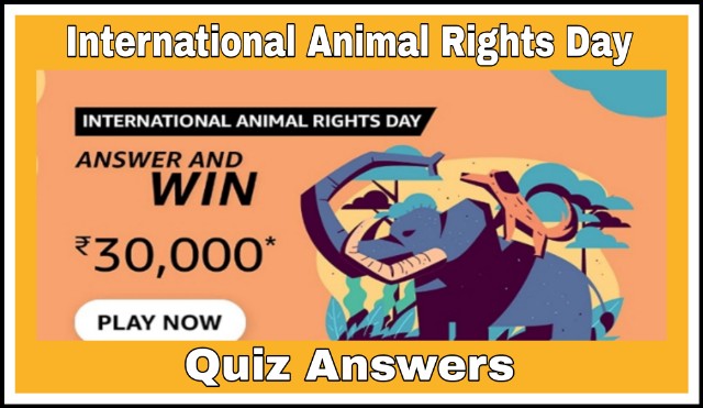 Amazon International Animal Rights Day Quiz