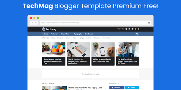 TechMag Blogger Template Premium Free Download