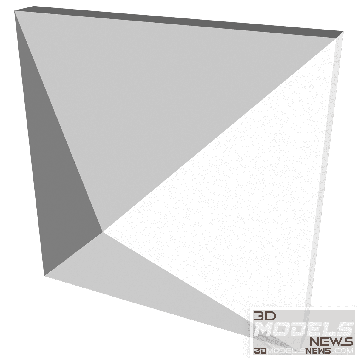 3D panel model pyramid 1 2
