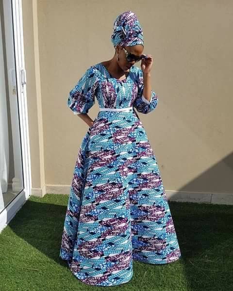 Trendy Ankara Long Gown Styles In 2021 and 2022