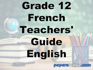 Grade 12 School French Teachers Guide English Medium New Syllabus