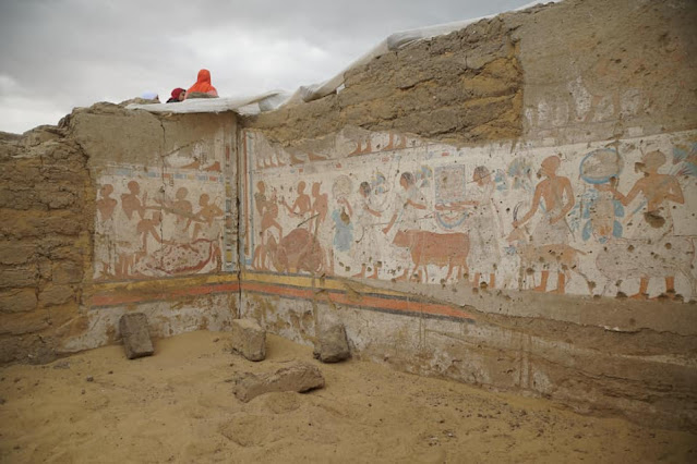 Tomb of the Overseer of the Treasury of Ramses II uncovered in Saqqara