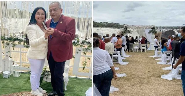 Gobernador de Bolívar hizo coronaparty de matrimonio en el Parque La Llovizna