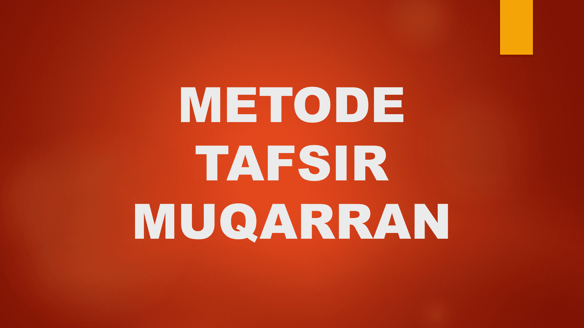 Metode Tafsir Muqarran ( Perbandingan / Komparasi )