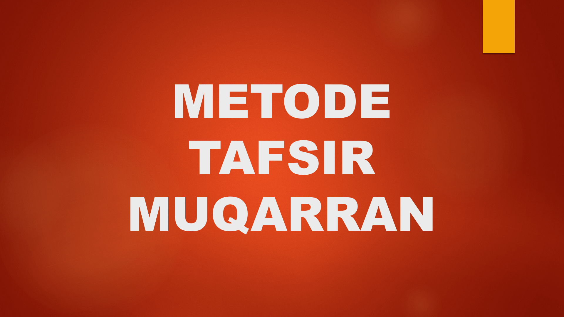 Metode Tafsir Muqarran ( Perbandingan / Komparasi )
