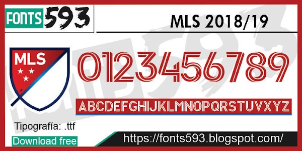 Tipografía Major League Soccer 2020-21 MLS Free Download
