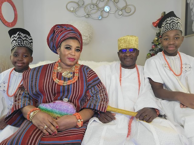 Celebrating HRM  Oba Adekunle Adeayo Adeagbo,Paramount Ruler of Mobaland,His Wife,Olori Adediwura & Their Royal Family