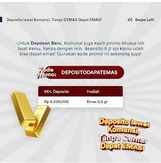 Kode promo Deposito Dapat Emas