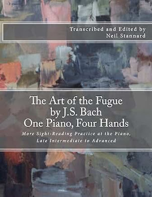 ART OF THE FUGUE BY J. S. BACH, ONE PIANO FOUR HANDS