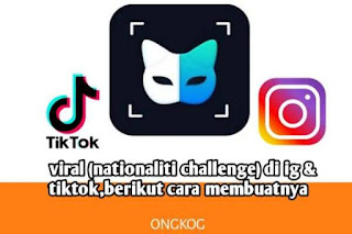 viral (Nationaliti Challenge) di IG & TIKTOK,berikut cara membuatnya