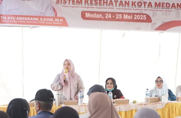 Tia Ayu Anggraini, S. KOK., M. H Kembali Gelar Sosper No 4 tahun 2012, tentang sistem kesehatan Kota Medan