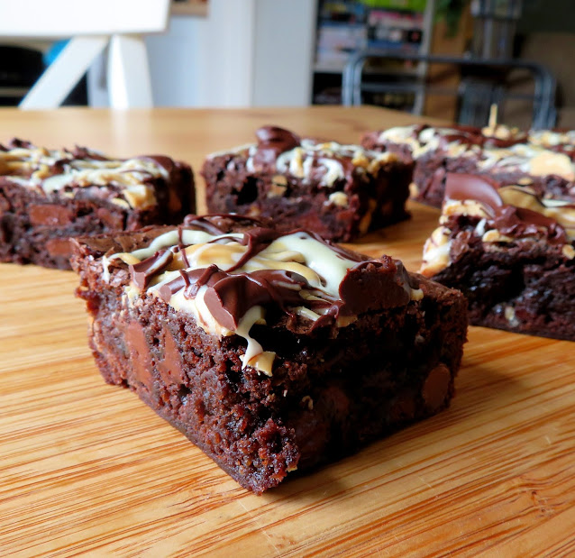 Triple Chocolate Fudge Brownies